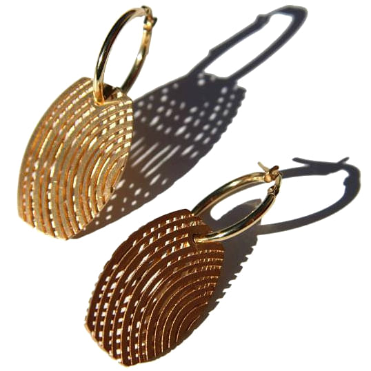 Jason Moss Jewellery Gold-plated Op Lattice earrings DECOR